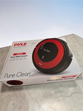 Pyle PureClean Smart Robot Vacuum Powerful Home Cleaning System Black New